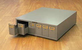Green Micro Slide Storage Cabinets & Bases - Compact Lab Organization for Microscopes (1 Each) - Perfect for Science Classrooms, Research Labs & Medical Facilities