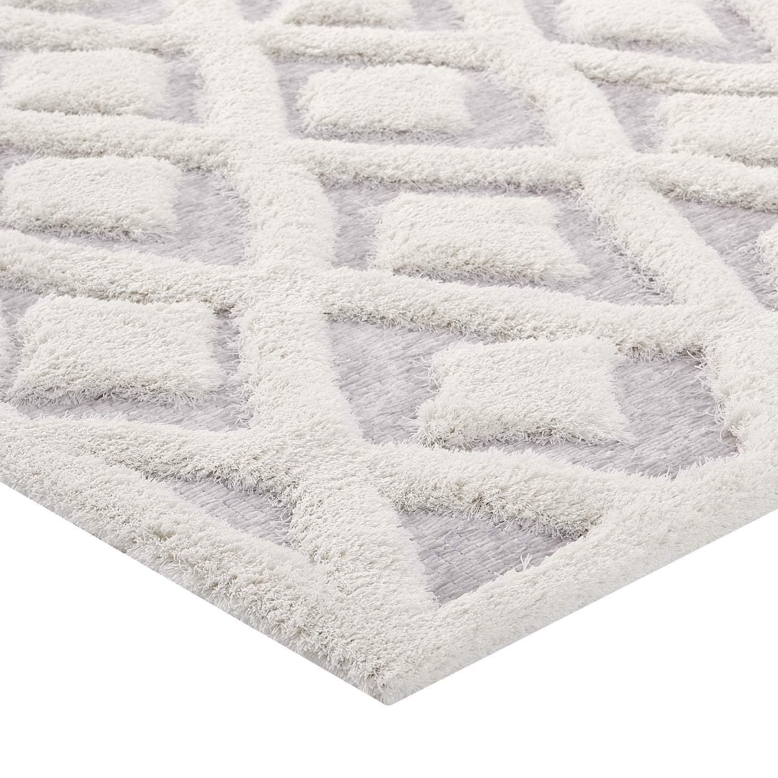 Modern Contemporary Urban Living Room Area Rug - Soft Fabric Floor Carpet Runner in Multi-Gray Tones - Perfect for Lounge, Bedroom and Home Office Decor