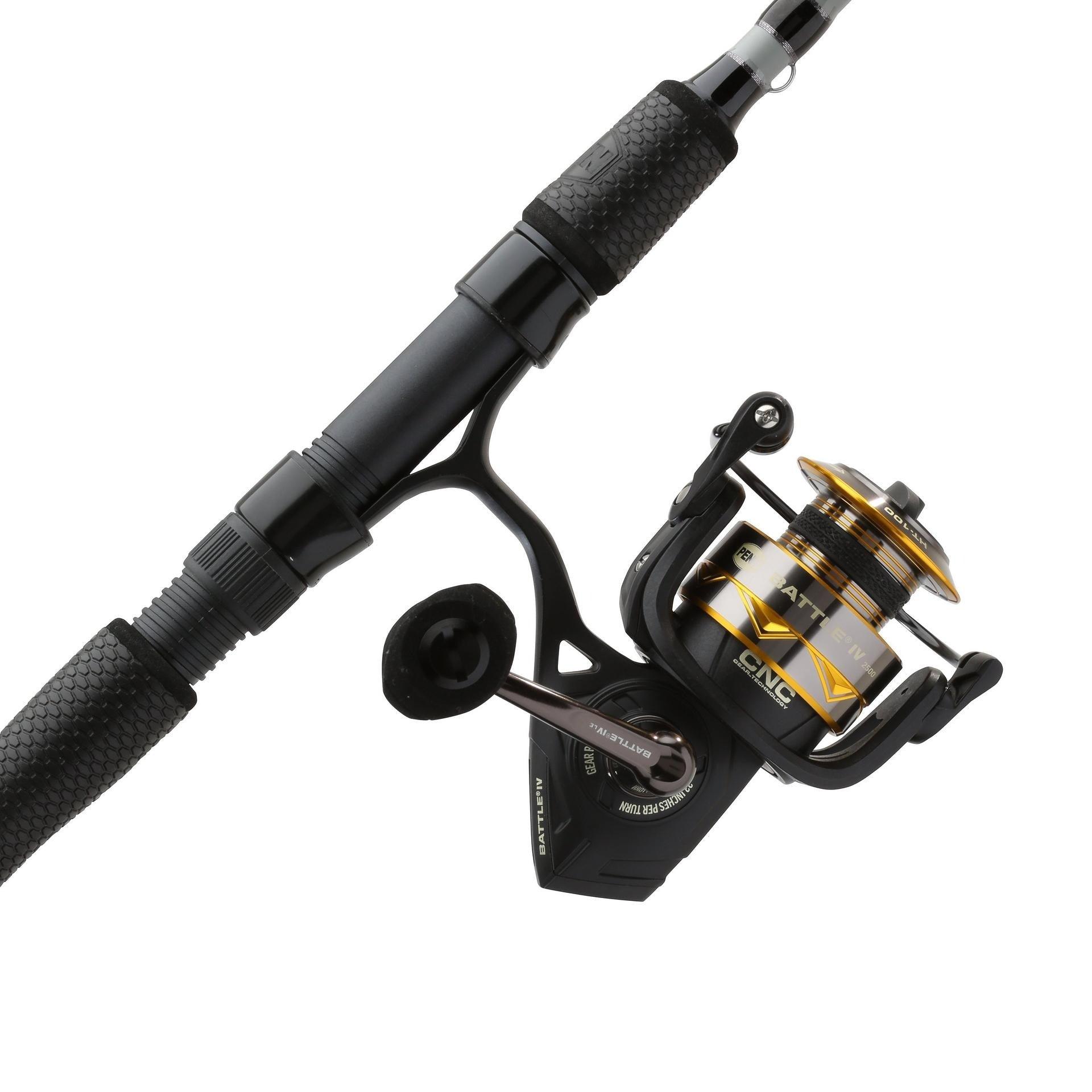 Penn Battle IV Limited Edition Spinning Combos - Saltwater Fishing Rod and Reel Combo for Surf, Pier & Offshore Angling | Perfect for Bass, Trout & Saltwater Species