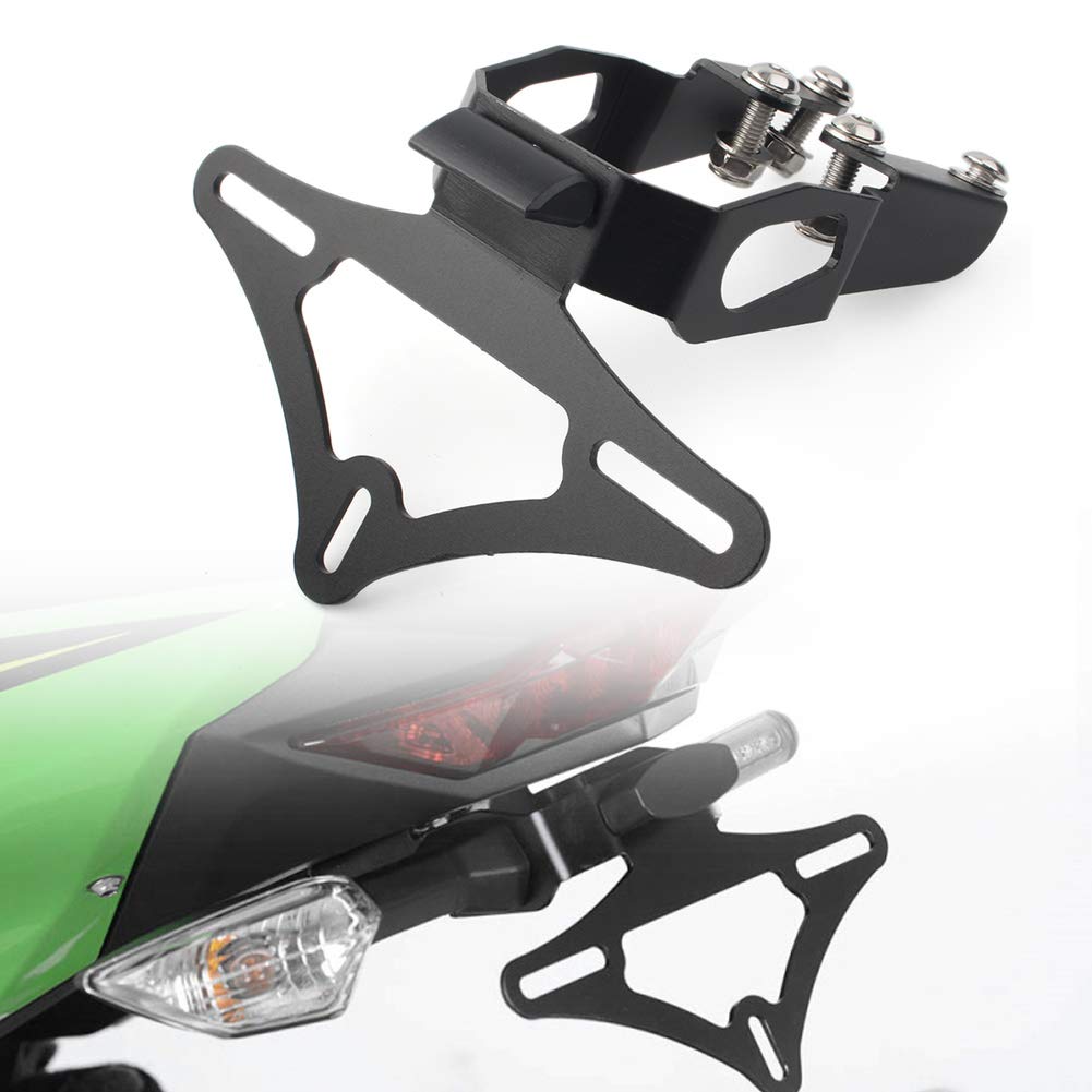 Kawasaki Ninja 400 Z400 Motorcycle Tail Tidy Fender Eliminator Kit with LED License Plate Light - Compatible 2017-2019 Models | Sleek Rear Fender Removal for Clean Look & Better Aerodynamics | Perfect for Street Riding & Custom Builds