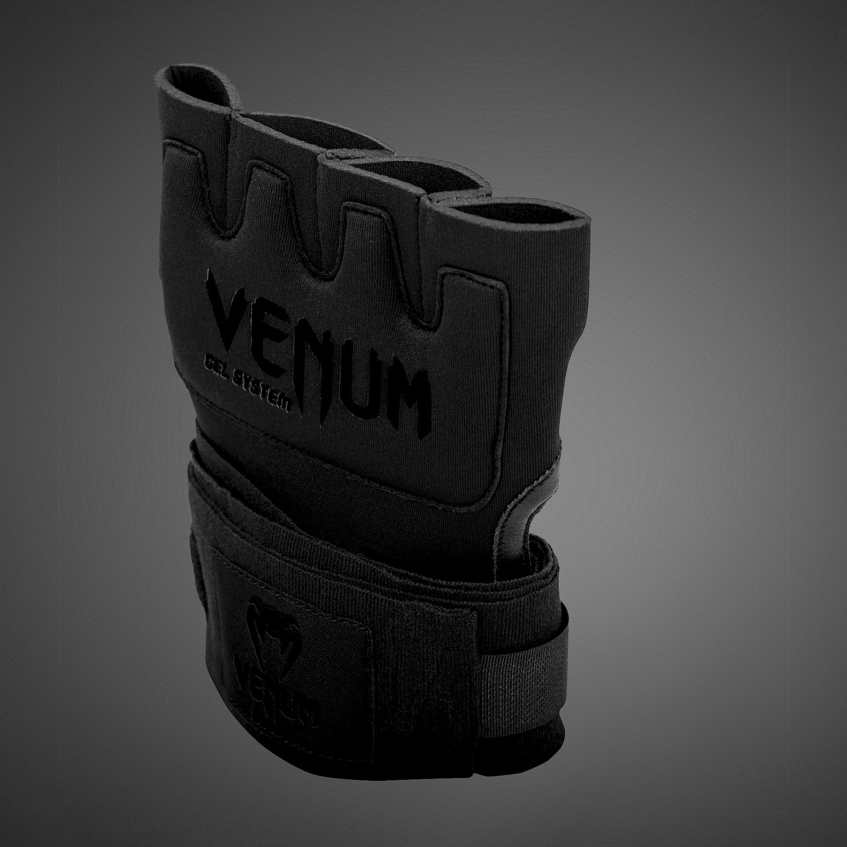 Venum Gel Kontact Quick Wraps - Premium MMA & Boxing Hand Wraps for Training & Competition (Black/Black) - Ideal for Fighters, Athletes & Martial Arts Enthusiasts