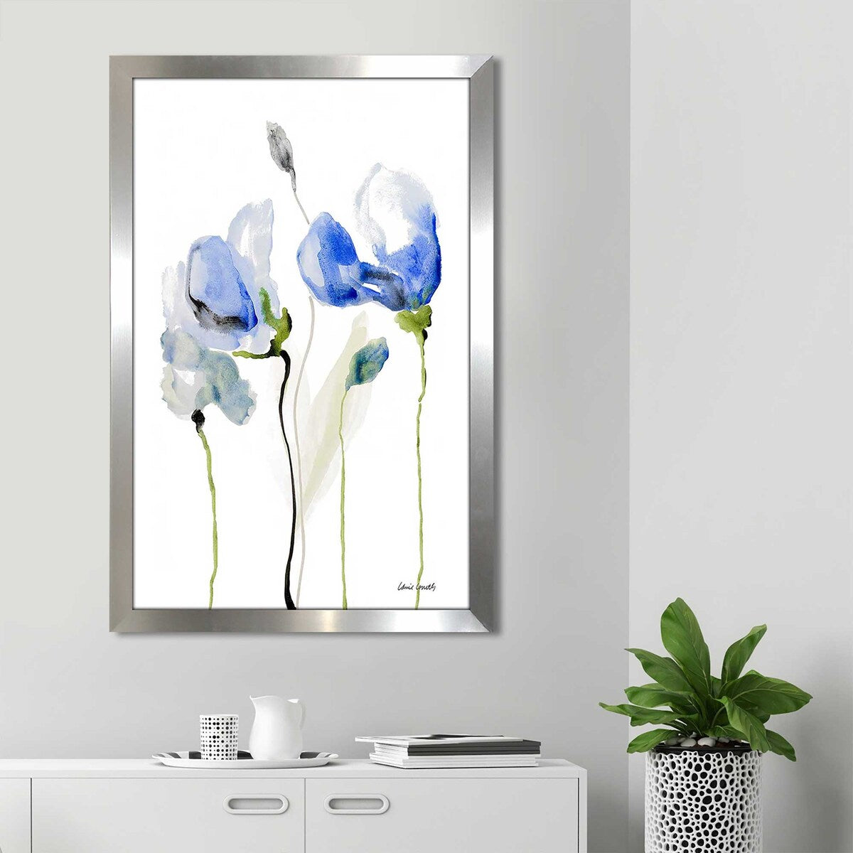 Lanie Loreth All Poppies II Acrylic Wall Art Print - Vibrant Floral Home Decor for Living Room, Bedroom & Office