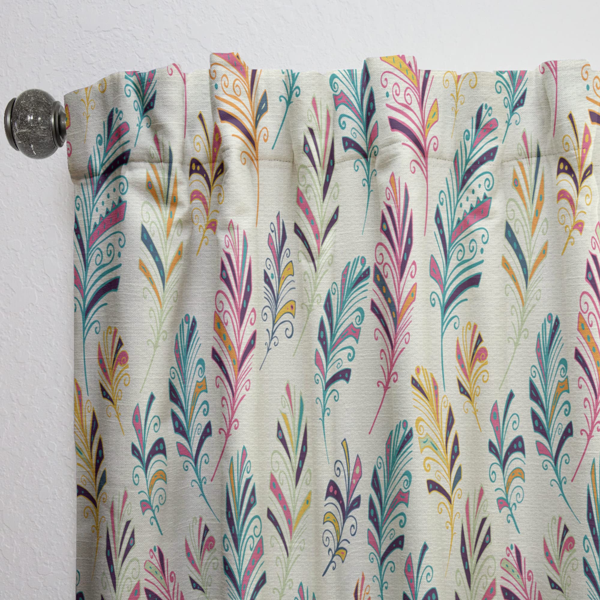 Dream Catcher Pattern Thermal Insulated Curtains for Bedroom & Living Room - 52x108 Single Panel Window Drapes - Perfect for Home Decor, Privacy & Energy Efficiency