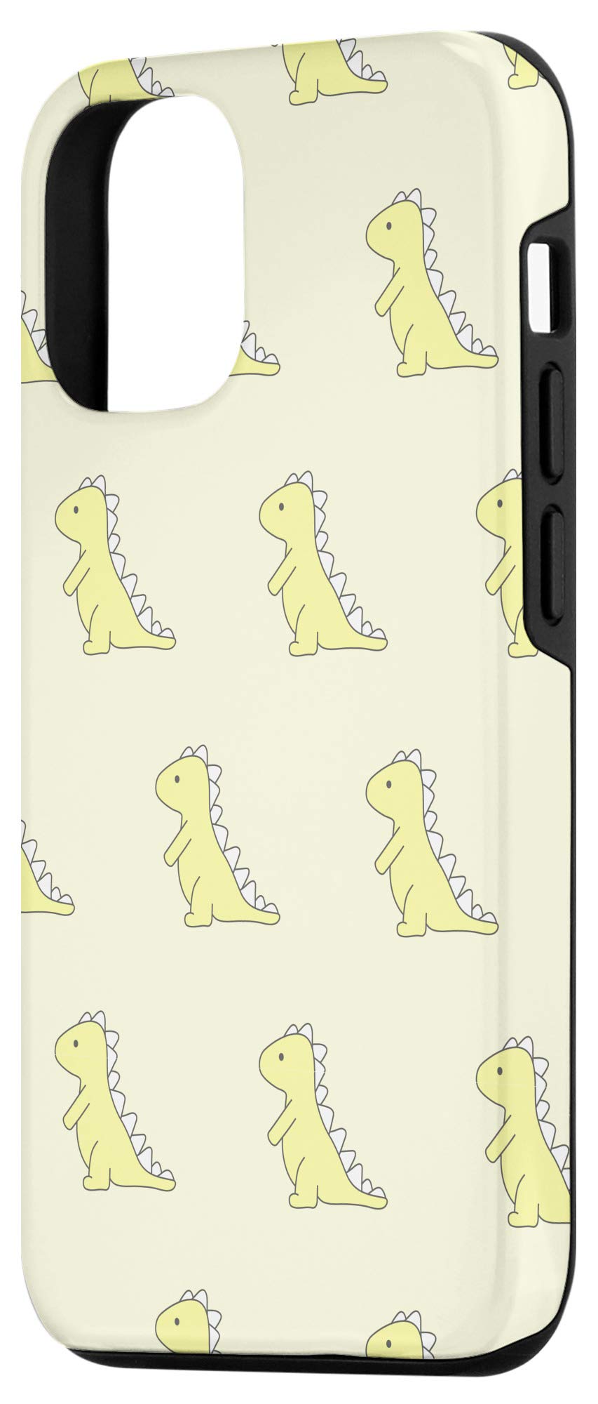 iPhone 12/12 Pro T-Rex Dinosaur Phone Case - Cute Yellow Cartoon Design for Women, Perfect for Daily Use and Gift Giving