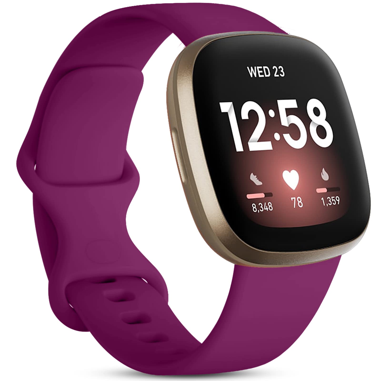 Odbeai Replacement Bands Compatible with Fitbit Sense/Sense 2/Versa 3/Versa 4 - Soft Sport Wristbands for Women & Men - Smartwatch Accessories for Fitness Tracking & Daily Wear