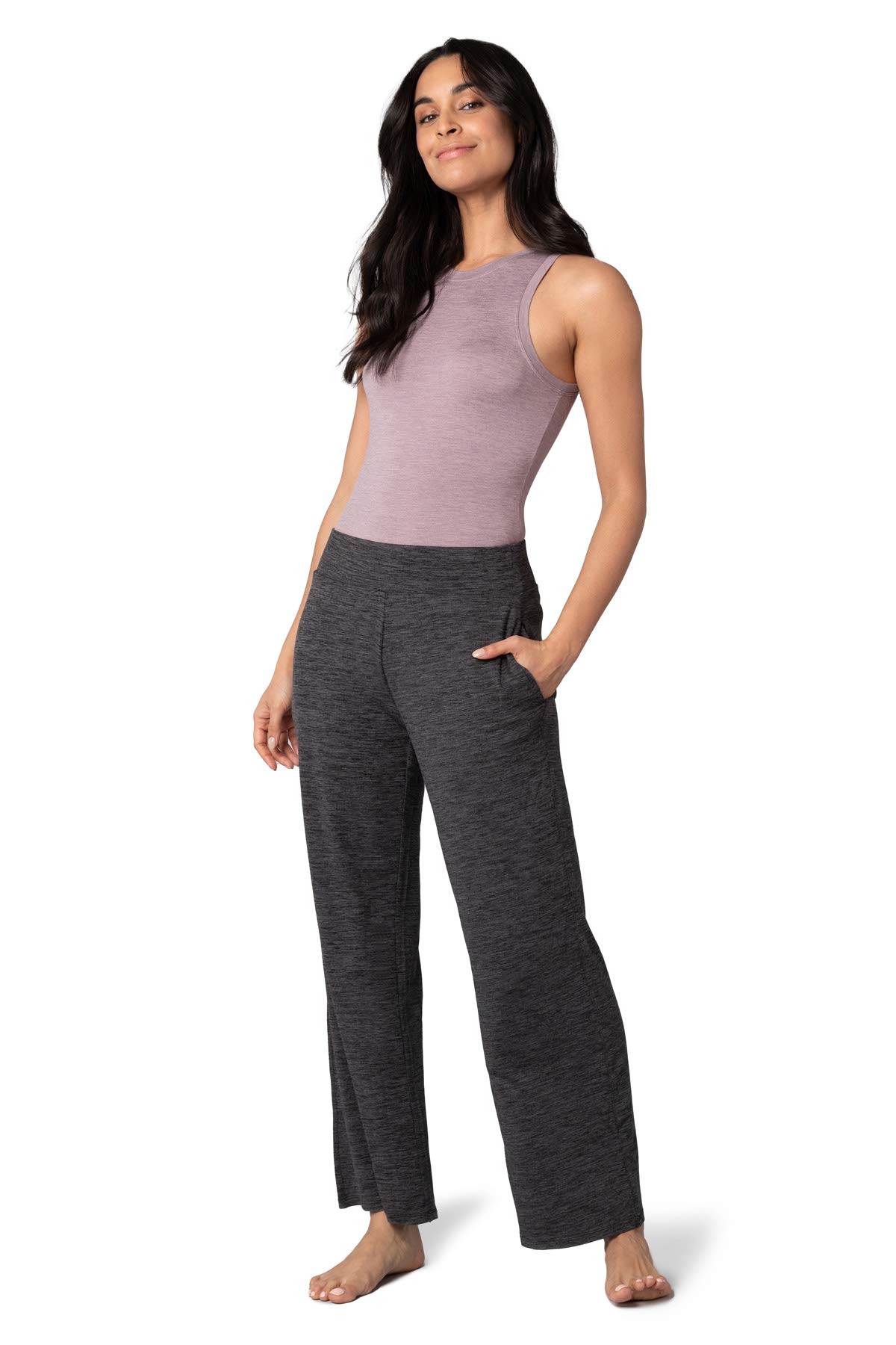 Pure & Simple Women's Sleeveless Knit Bodysuit - Soft Stretchy Tank Top for Layering, Yoga & Everyday Wear | Comfortable Seamless Basics for Women