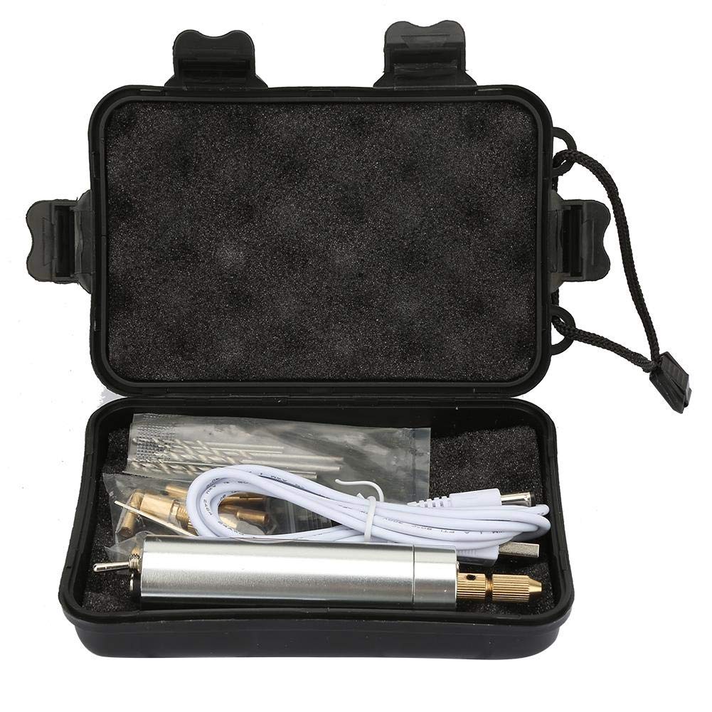 Electric Mini Drill Grinder Kit - Aluminum Alloy Portable Engraving & Polishing Tool with Low Noise & High Power for DIY, Jewelry Making, Woodworking & Metal Crafting - Perfect for Grinding, Polishing, Cutting & Drilling