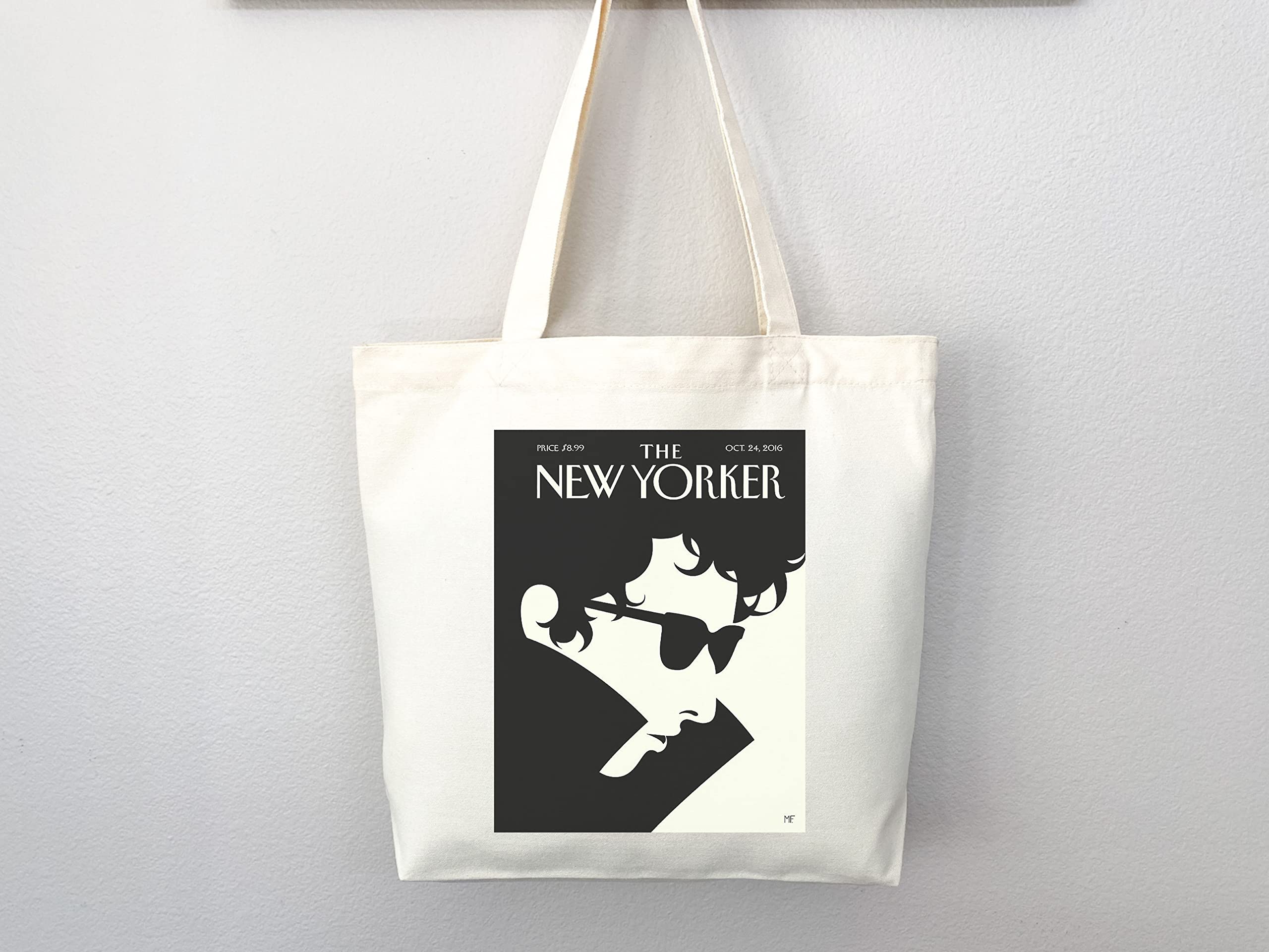 New Yorker Magazine Tote Bag - Stylish Canvas Shopping Bag with Artistic Print - Perfect for Groceries, Beach Trips & Everyday Use (Tote Bag Only)