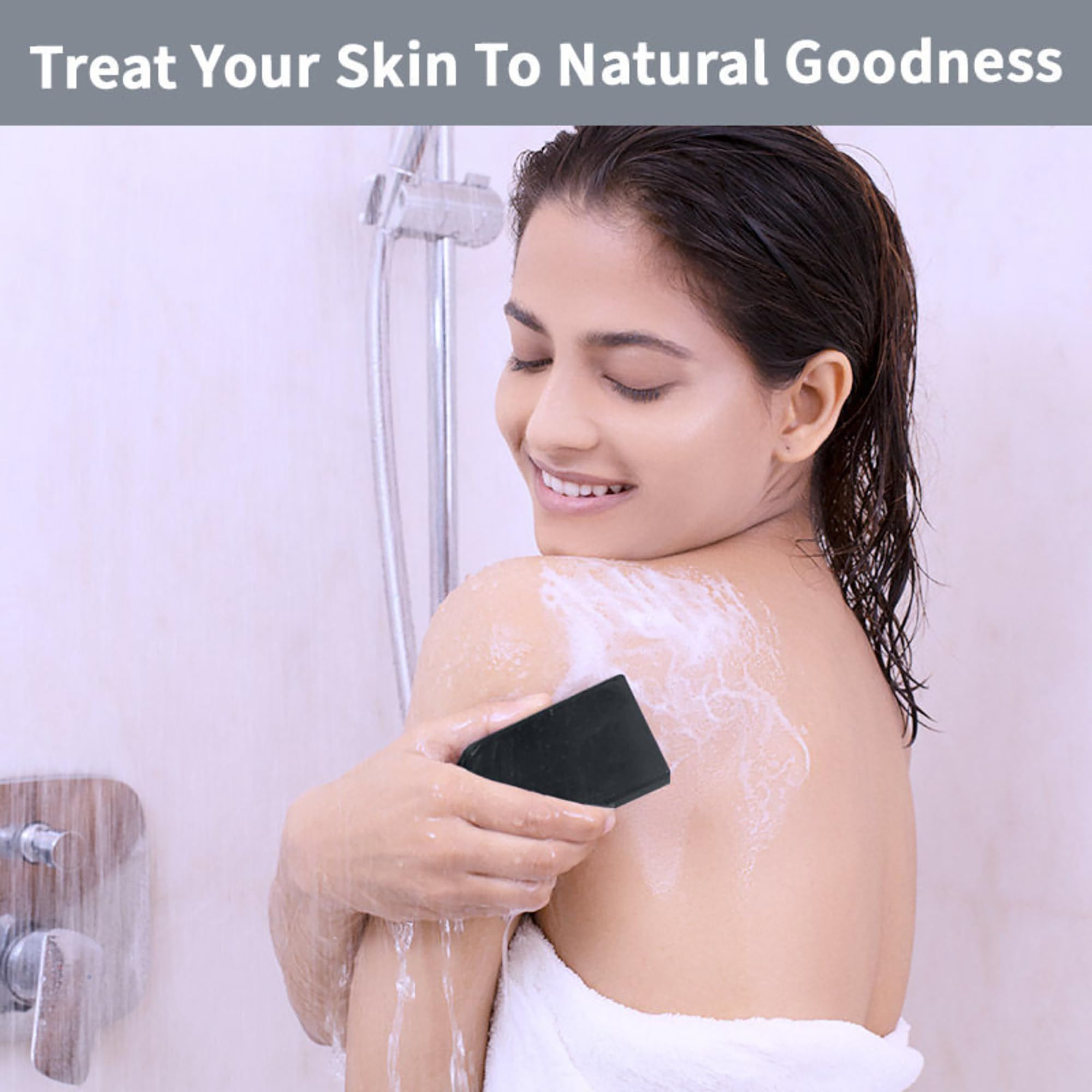 Nykaa Naturals Charcoal & Kaolin Clay Bathing Soap - Gentle Exfoliating Soap for Dead Skin Removal & Oil Control - 3.5 oz - Perfect for Daily Cleansing & Flawless Skin Care Routine