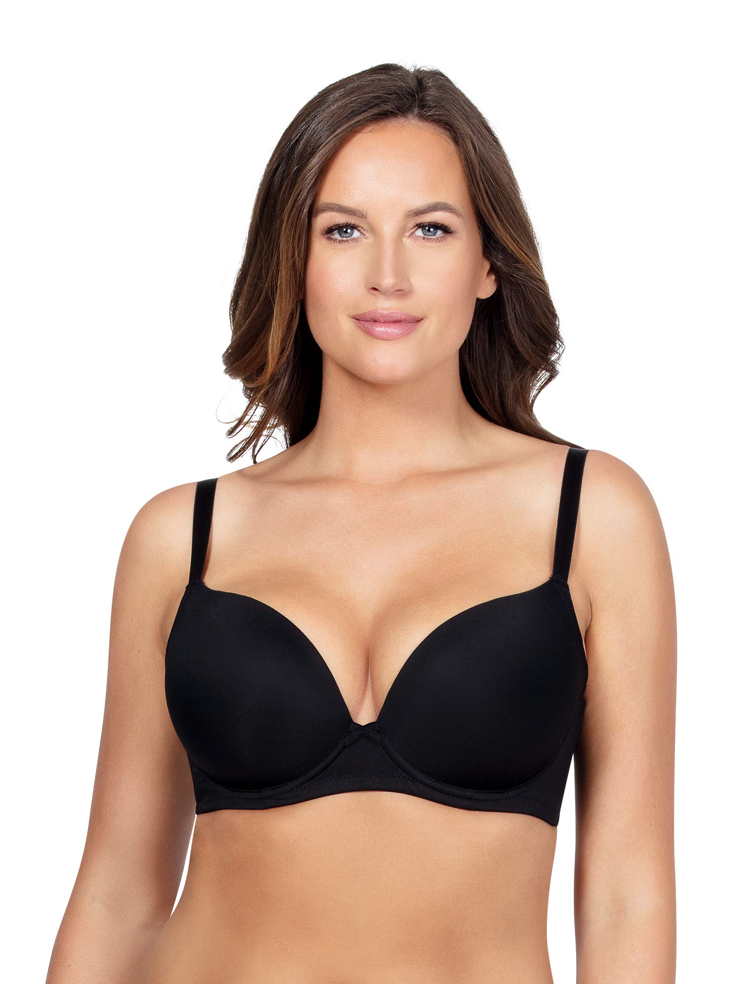 Parfait P5490 Emma Women's Nude Padded Underwire Plunge Bra - Black, US 38DDD/UK 38E - Perfect for Everyday Wear & Special Occasions