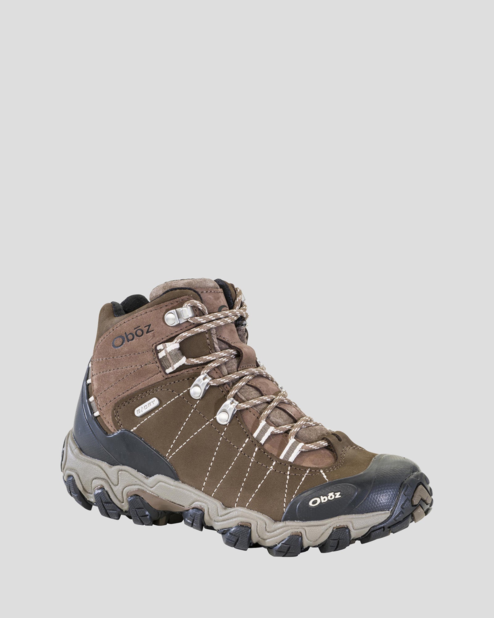 Women's Oboz Bridger Waterproof Mid Hiking Boots - Lightweight & Durable Outdoor Shoes for Hiking, Trekking & Backpacking - Walnut Brown