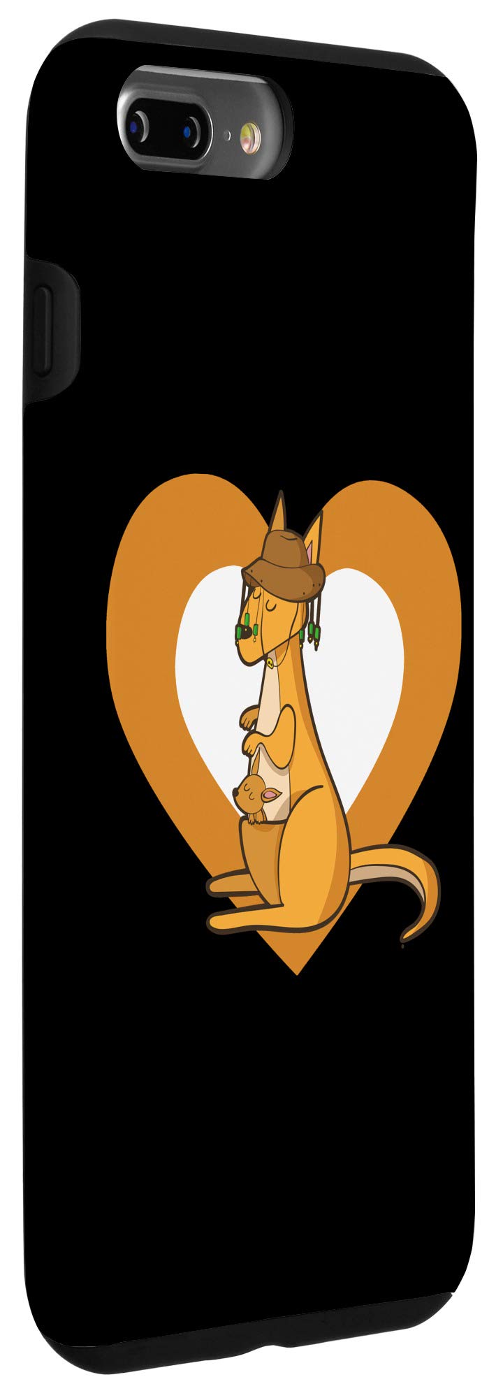 Cute Kangaroo Heart Case for iPhone 7 Plus/8 Plus - Perfect Gift for Her