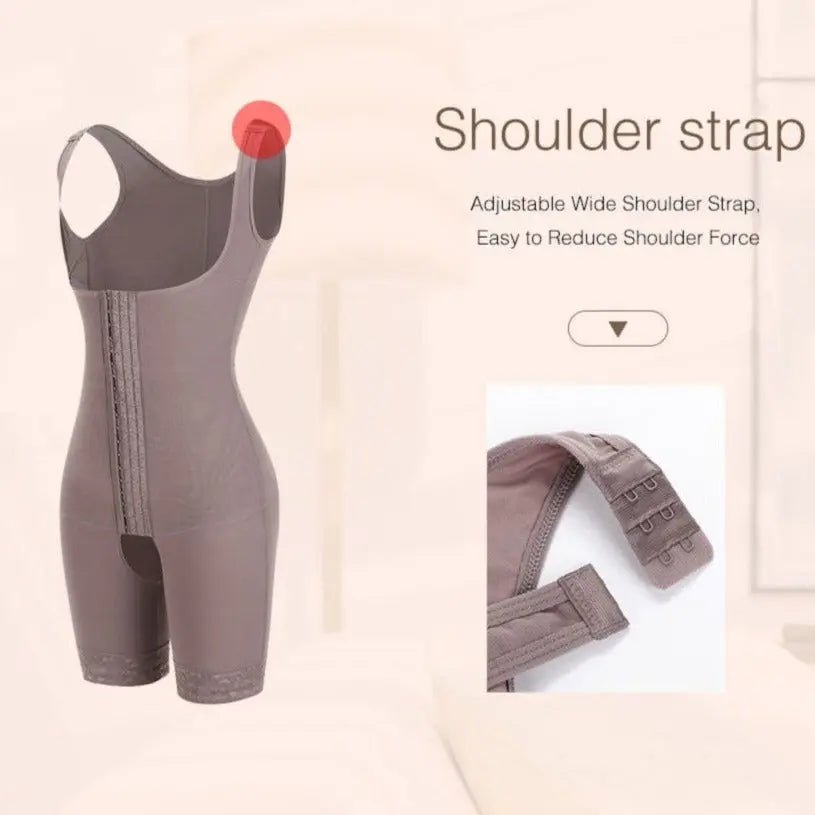 Clare Full Body Shaper with Adjustable Hooks - Slimming Shapewear for Women | Perfect for Dresses, Workouts & Special Occasions