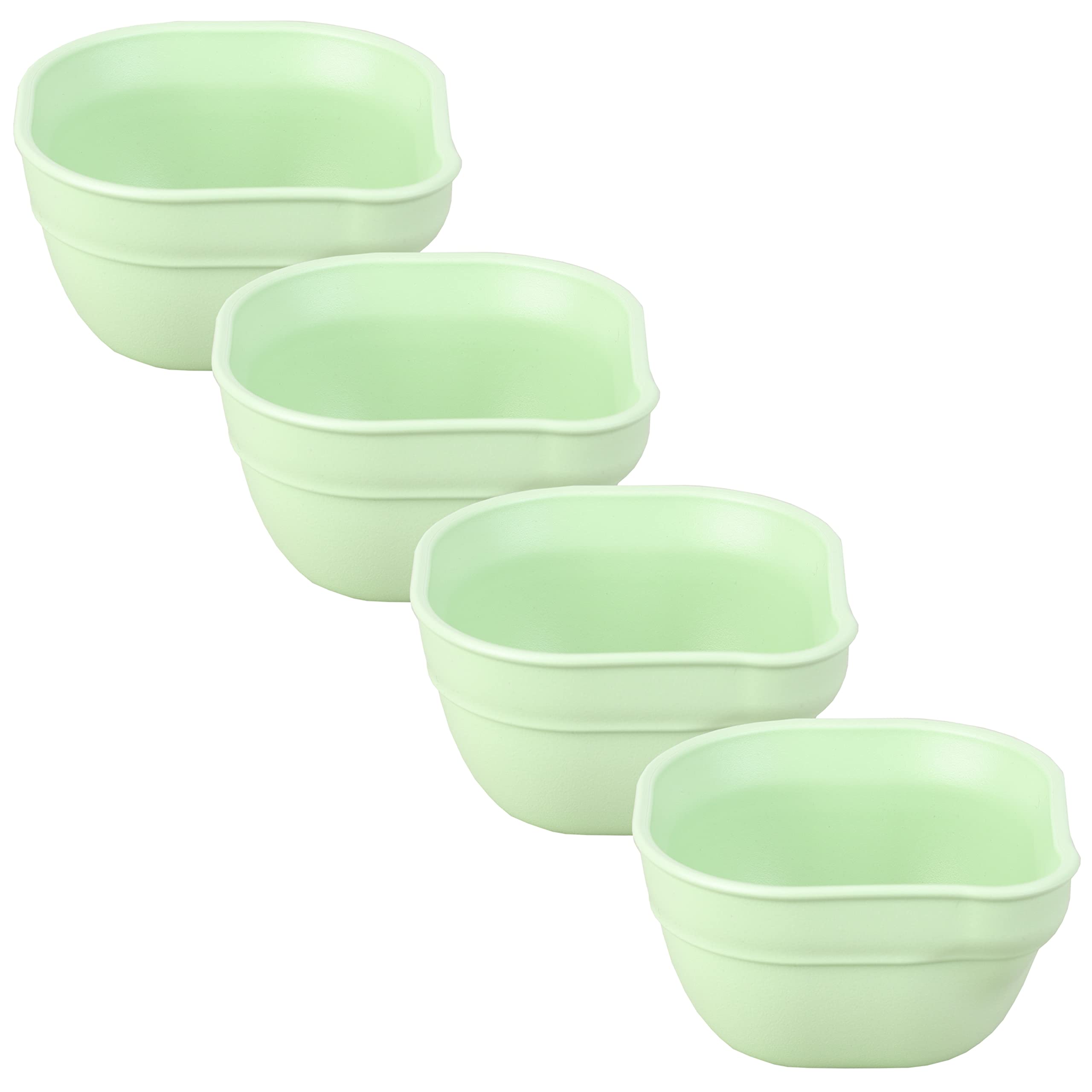 Re Play 8 oz. Dip 'N' Pour Bowls - BPA Free, Dishwasher & Microwave Safe, Made in USA - Leaf Design (4-Pack) | Perfect for Snacks, Sauces, and Meal Prep