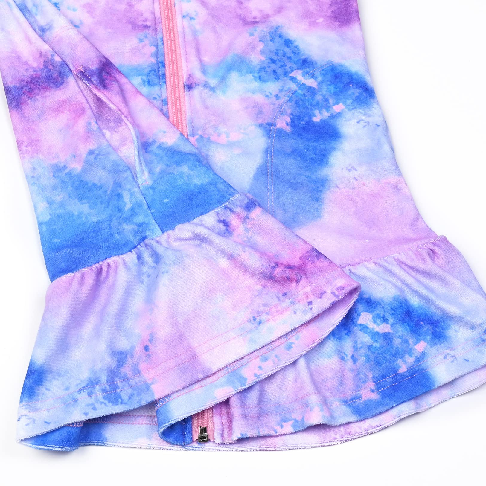 Stylish Terry Hooded Zip-Up Swim Cover Up for Girls - Perfect for Beach, Pool & Summer Outings
