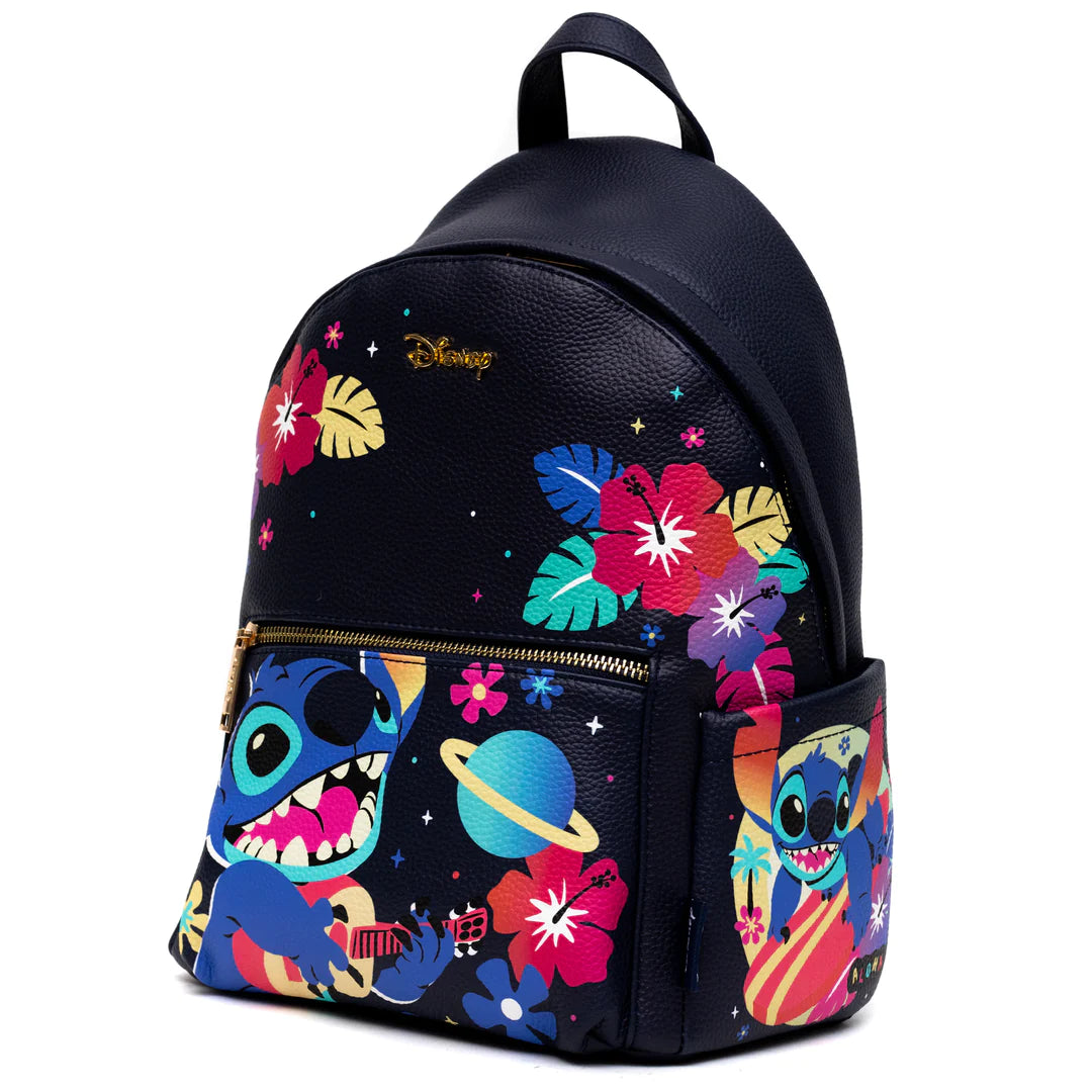 WondaPop Stitch Mini Backpack for Women & Teens - Cute Disney Lilo & Stitch Character Small Backpack - Perfect for School, Travel, Cosplay & Disney Theme Parks