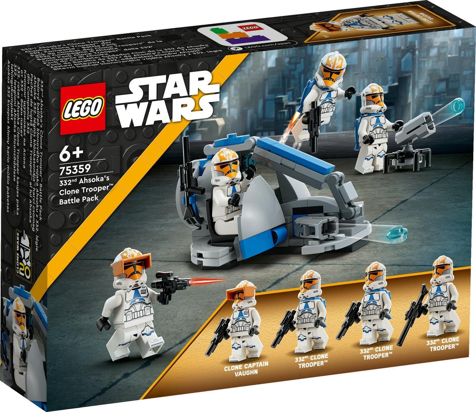 Lego Star Wars 75372 Clone Trooper & Battle Droid Battle Pack, 75359 Clone Trooper 332nd Company Battle Pack & 75345 501st Clone Troopers Battle Pack | Star Wars Building Sets for Kids & Collectors | Perfect for Play, Display & Gifting