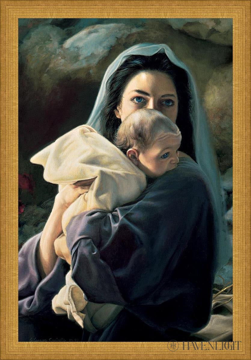 Be It Unto Me by Liz Lemon Swindle - Inspirational Christian Art Print for Home & Office Decor - Perfect for Christmas Gifts, Wall Art & Religious Decorations
