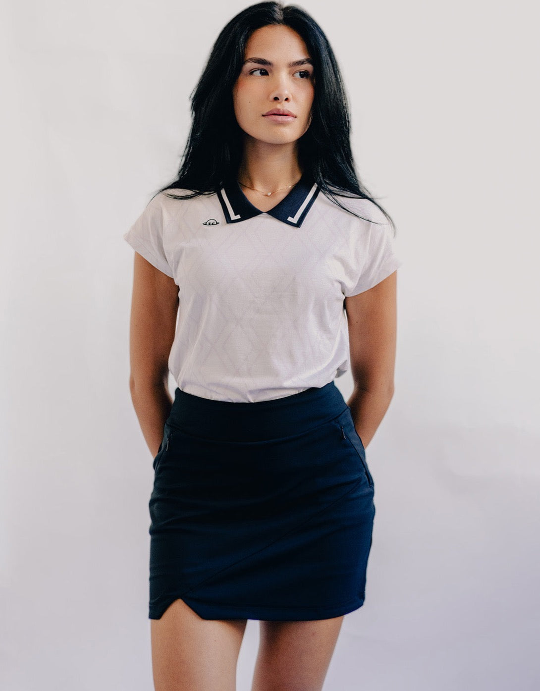 Radmor Yesler Skort - Women's Athletic Skirt with Shorts - Blue Graphite - Perfect for Running, Tennis & Yoga