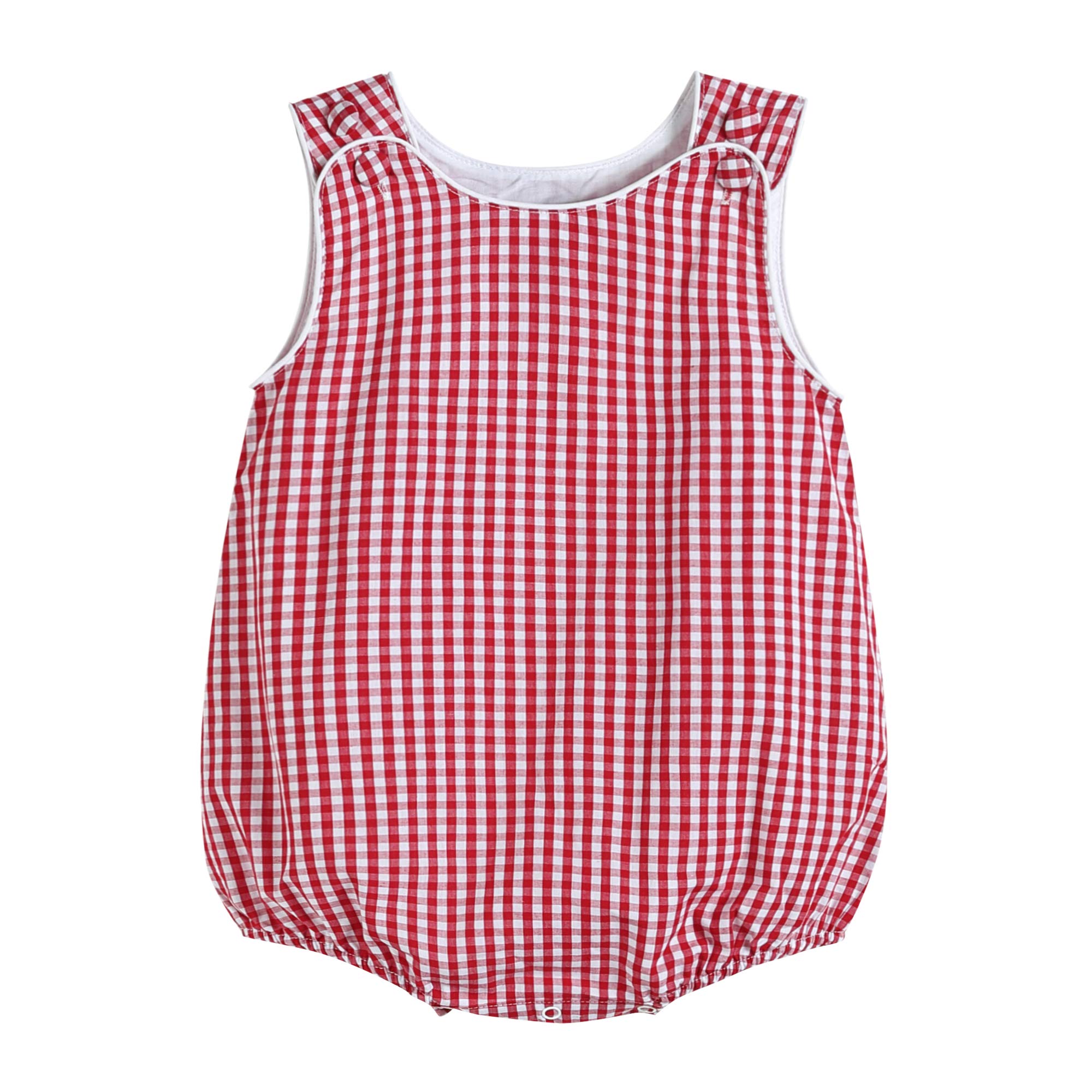Adorable Baby & Toddler Seersucker/Gingham Bubble Romper - Perfect for Boys & Girls Summer Outfits, Playdates & Photo Shoots