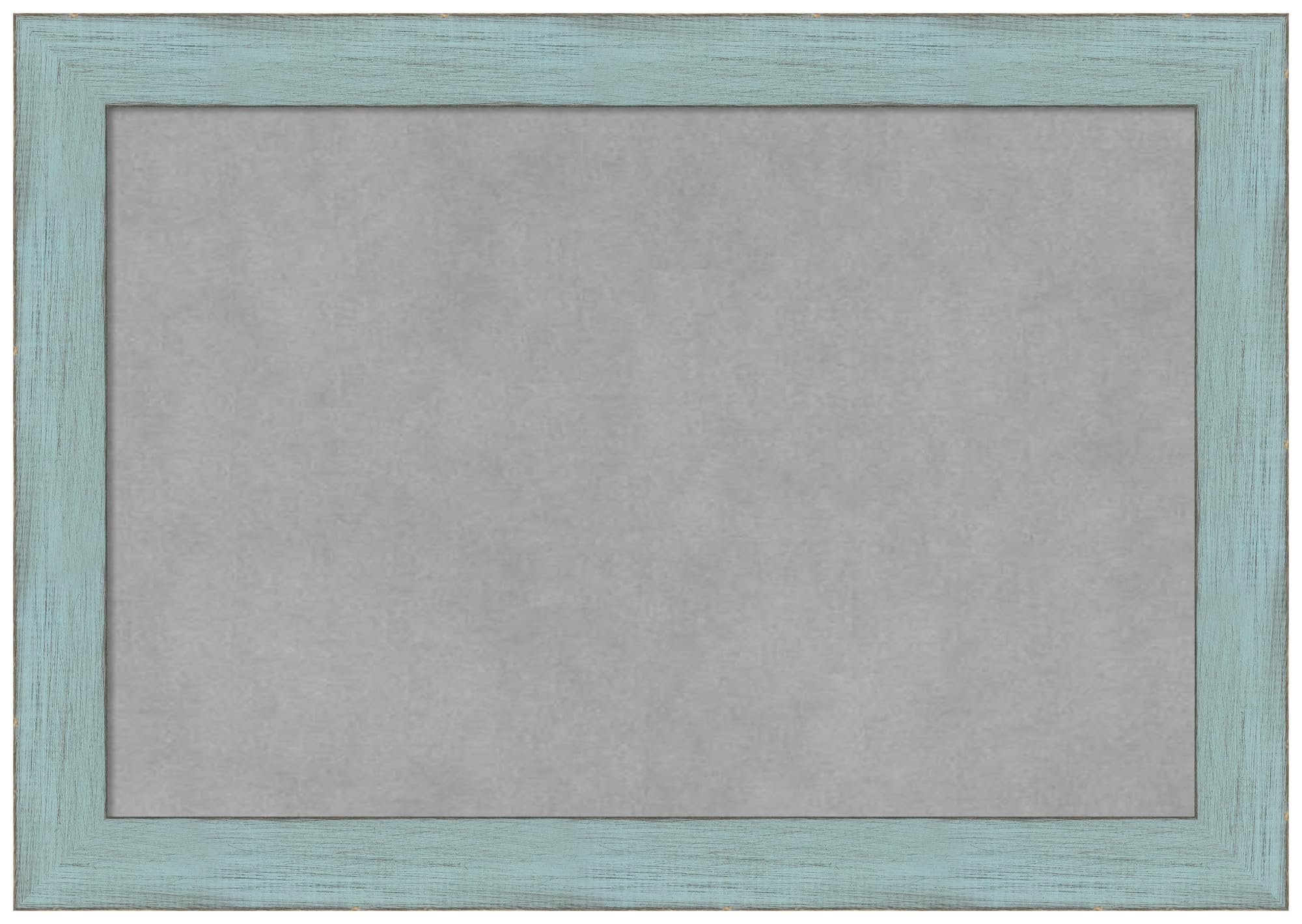 Amanti Art 14x20 Inch Blue Framed Magnetic Vision Board - 100% Metal Sheet for Office Decor, Home Organization, Kitchen, Mudroom & Kids Room - Perfect for Displaying Photos, Notes & Magnets