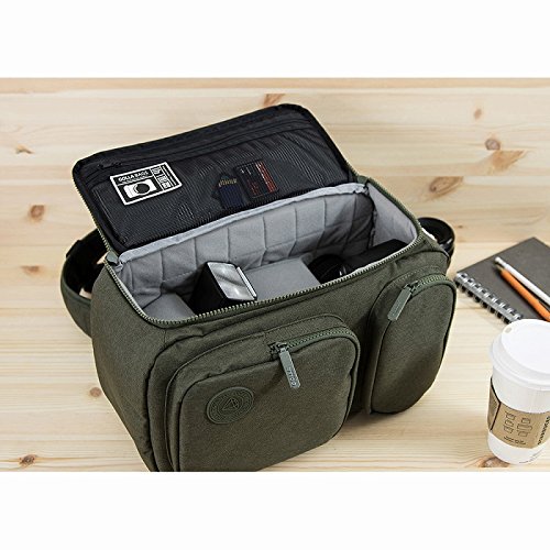 Original Camera Bag - Waterproof & Durable Green DSLR/SLR Camera Case for Travel, Hiking & Outdoor Photography