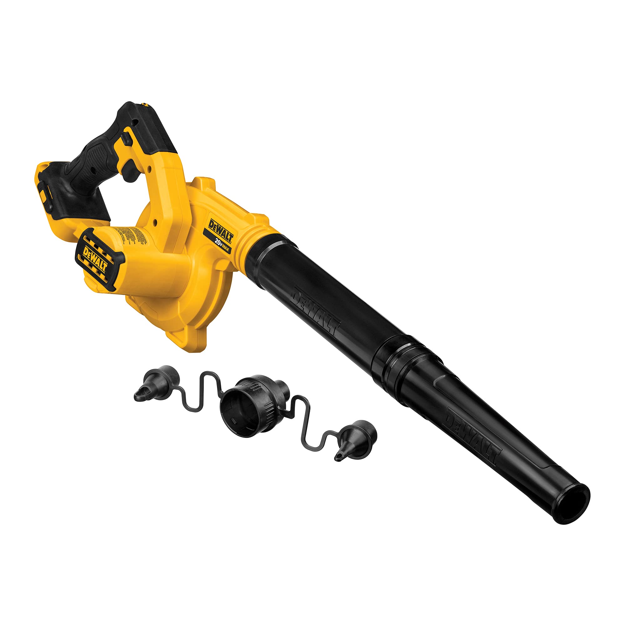 DEWALT 20V MAX* Cordless Blower and Drill Combo Kit - Compact Jobsite Blower (DCE100B) & 20V MAX* Cordless Drill (DCK240C2) - Perfect for Landscaping, Construction, and DIY Projects