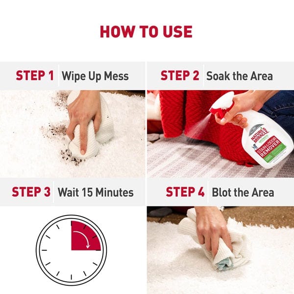 Nature's Miracle Stain & Odor Remover for Pets - Enzyme-Powered Cleaning Solution for Carpets, Floors & Furniture | Eliminates Tough Stains & Odors from Dogs, Cats & More