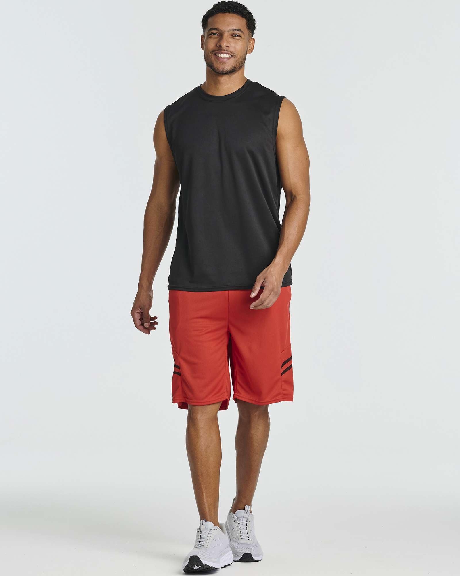 Real Essentials Men's Running Shorts - Lightweight Quick-Dry Athletic Shorts for Jogging, Gym & Outdoor Workouts | Comfortable Breathable Training Shorts for Men