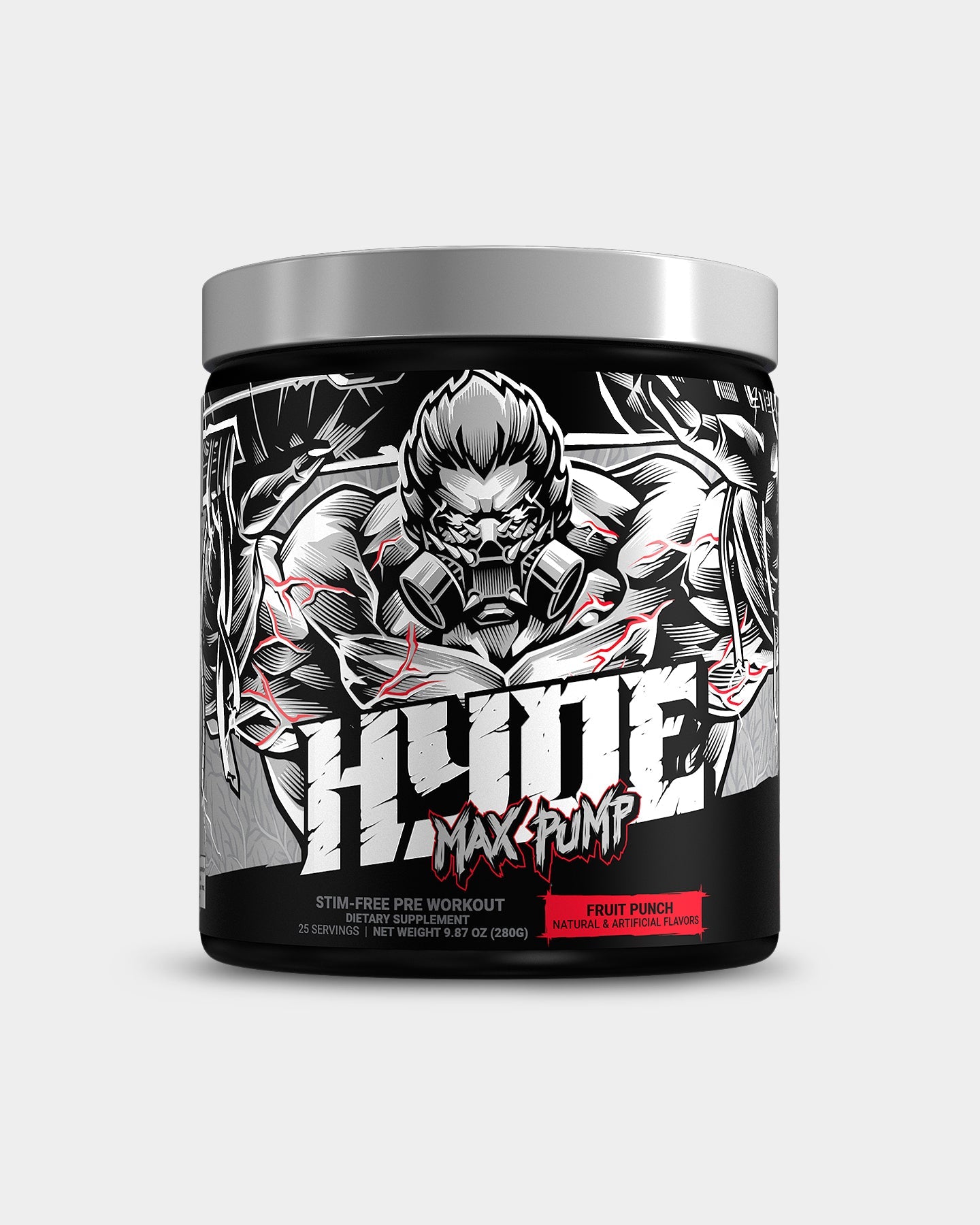 Pro Supps HYDE Max Pump Stim Free Pre Workout Powder - Nitric Oxide Booster for Muscle Pumps & Performance - Ideal for Gym, Bodybuilding & Fitness Training