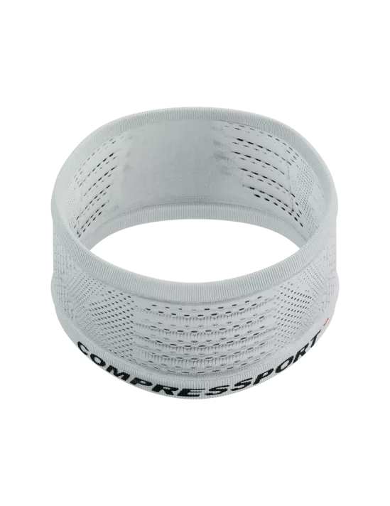 Compressport Unisex Headband On/Off - White | Sweat-Wicking Sports Headband for Running, Cycling & Workouts