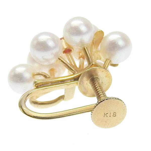 18K Gold Pearl Cluster Earrings - Vintage Luxury Jewelry for Women | Perfect for Weddings, Parties & Special Occasions