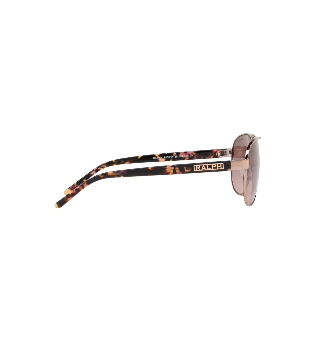 Ralph Ra4004 Rose Gold Violet Gradient Brown Polarized Sunglasses for Women - UV Protection, Fashionable & Comfortable for Driving, Beach, and Outdoor Activities