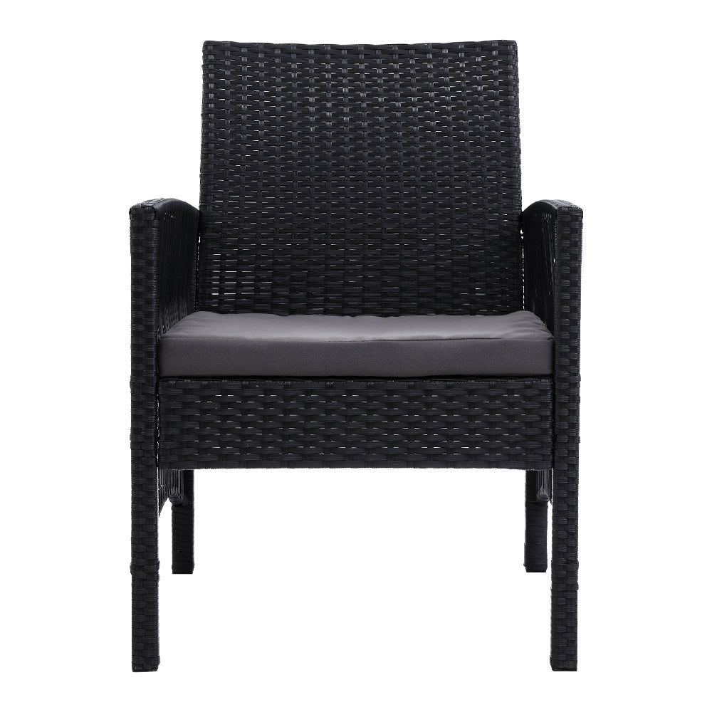 2-Piece Outdoor Dining Chairs Set - Weather-Resistant Wicker Patio Furniture for Garden, Backyard & Poolside - Comfortable Lounge Chairs for Relaxing & Entertaining