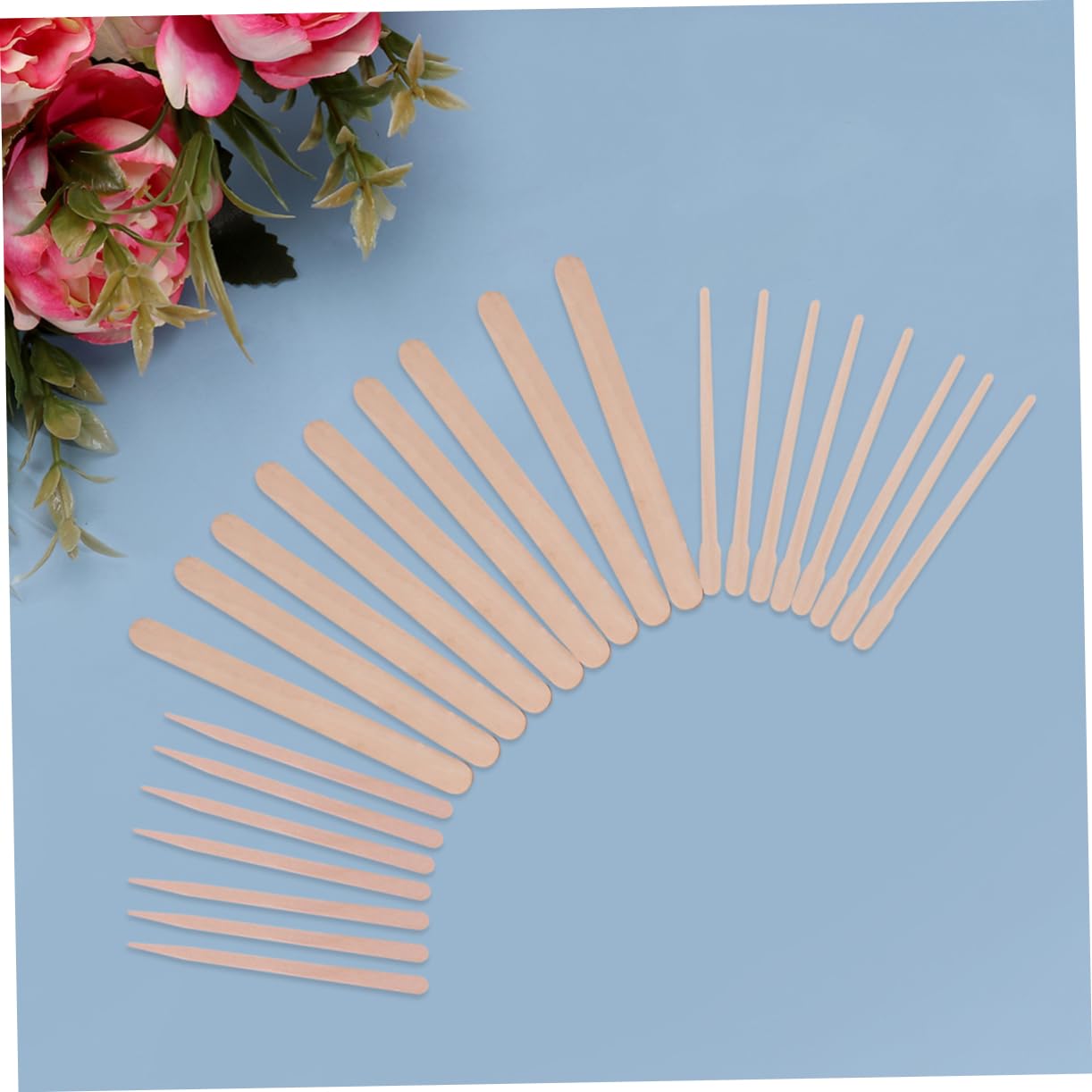 600pcs Hair Removal Waxing Kit - Wooden Wax Applicator Sticks, Wax Spatulas & Lotion Scraper for Face & Body - Perfect for DIY Waxing, Salon Use & At-Home Hair Removal Treatments