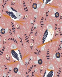 Beautiful Birds and Flower Berries