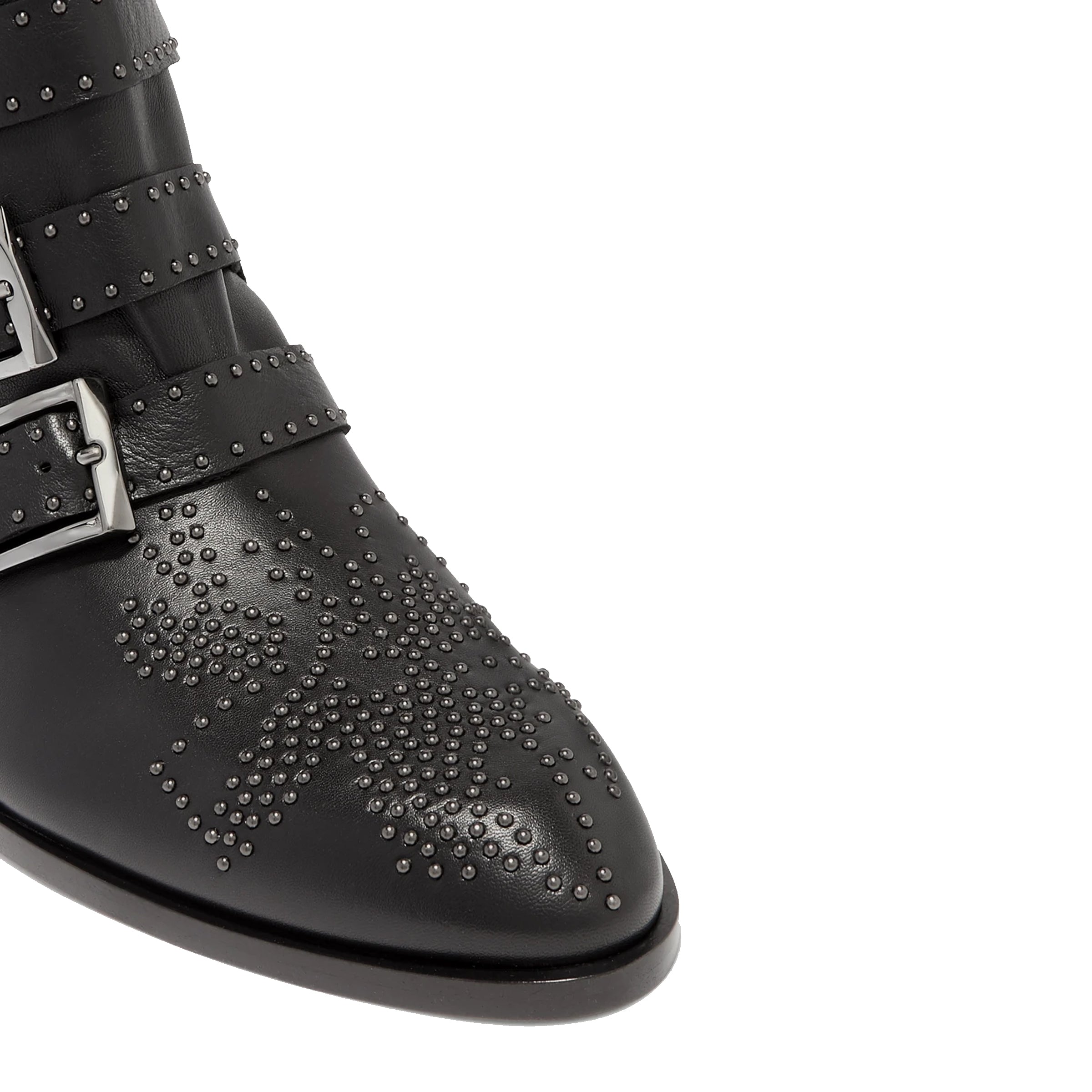 Susanna Women's Low Boots - Black & Gunmetal Ankle Booties for Casual Wear, Office & Fall Outfits