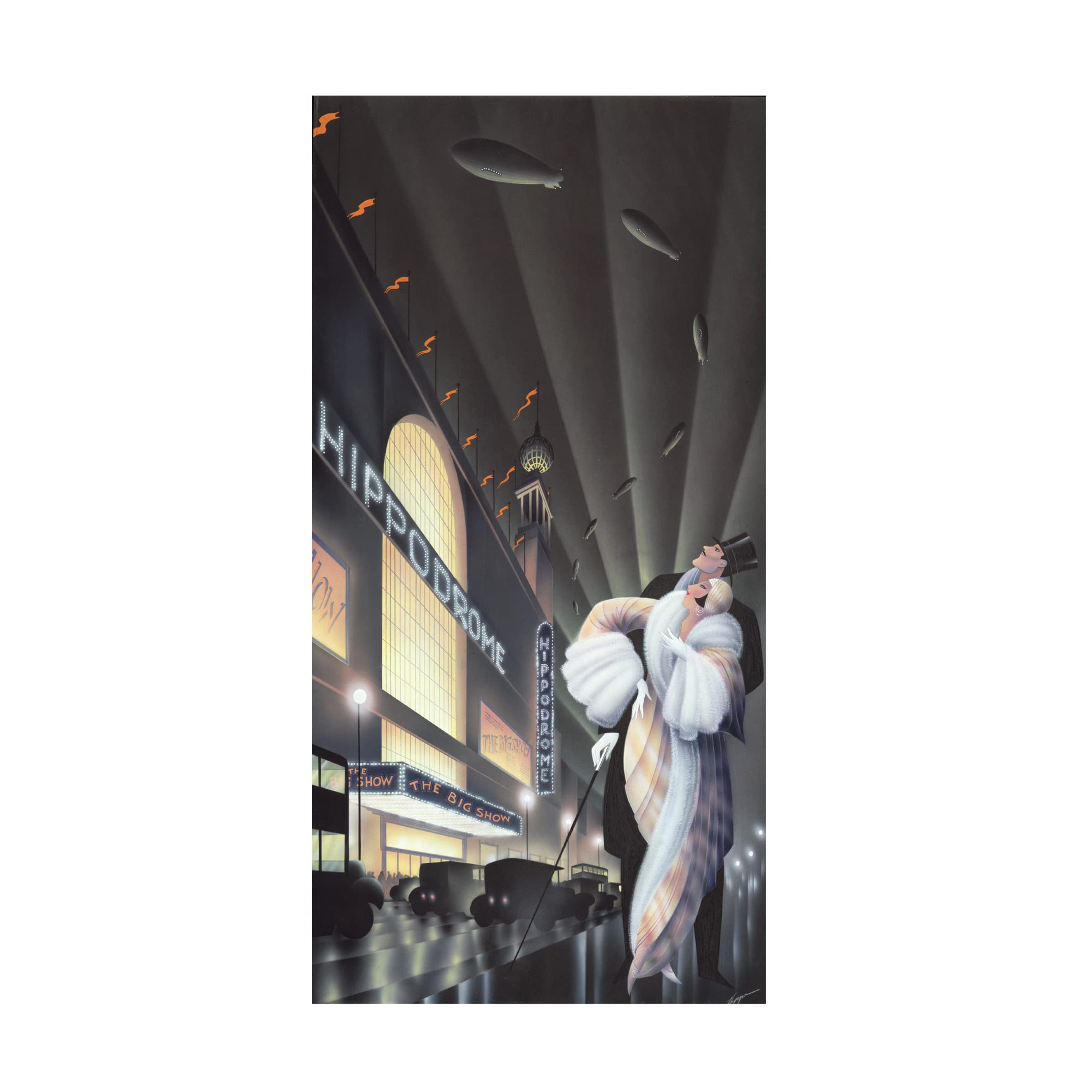 Trademark Fine Art 'The Hippodrome' Canvas Wall Art by Robert Hoppe - Perfect for Living Room, Bedroom & Office Decor