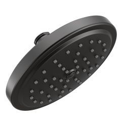 Moen S176BL 7-Function Matte Black Rainshower Shower Head - High Pressure Water Saving Showerhead for Spa-Like Bathroom Experience