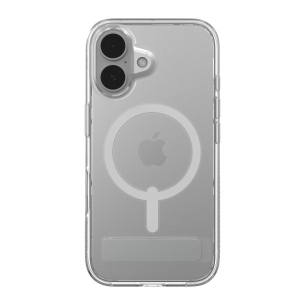 iPhone 16 Pro Max Zagg Crystal Palace Snap Kickstand Case - Clear Protective Cover with Built-in Stand for Watching Videos & Video Calls | Compatible with Wireless Charging