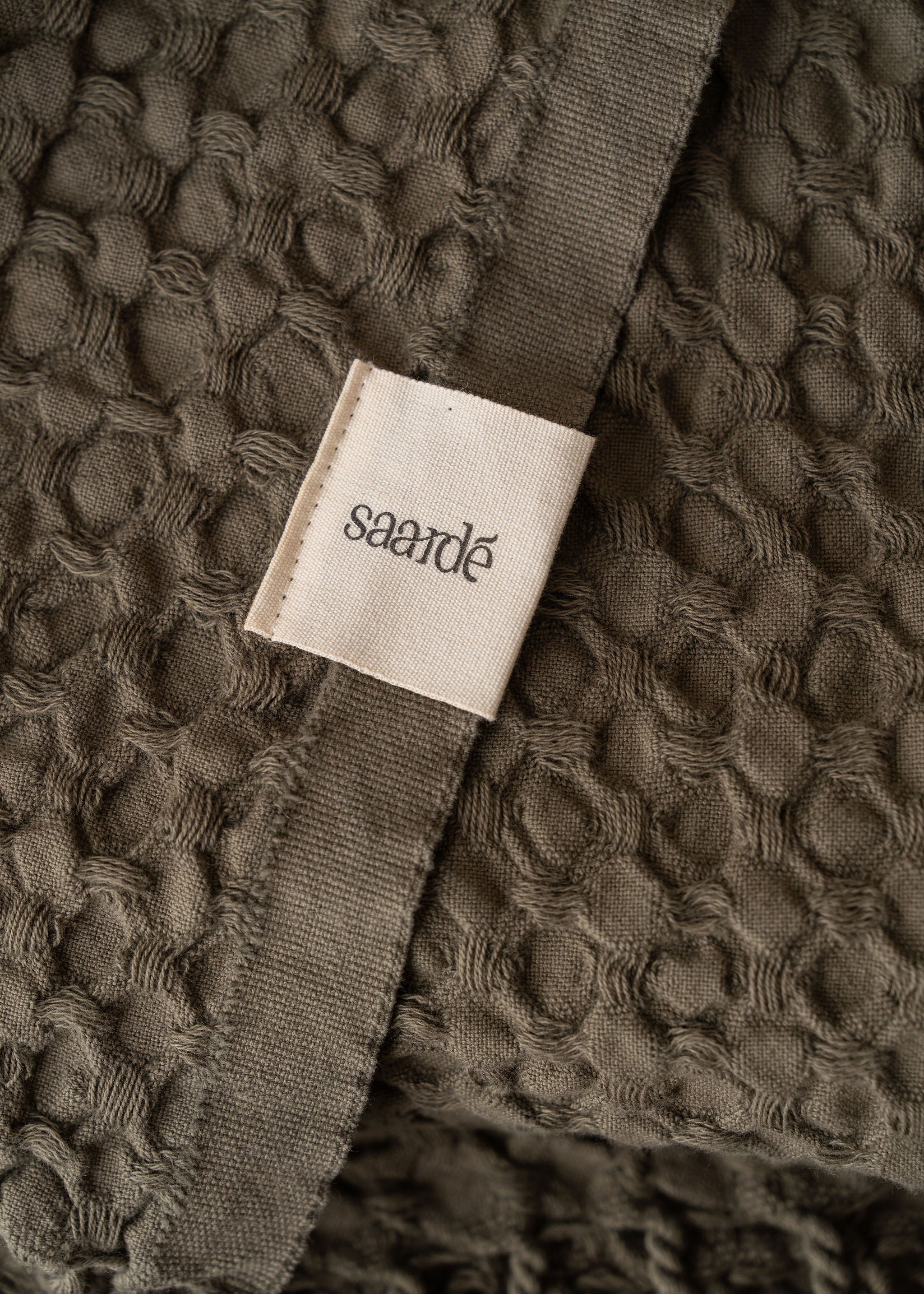 Corfu Cotton Throw Blanket | Soft Olive Green Cozy Throw | Perfect for Sofa, Bed, and Outdoor Picnics