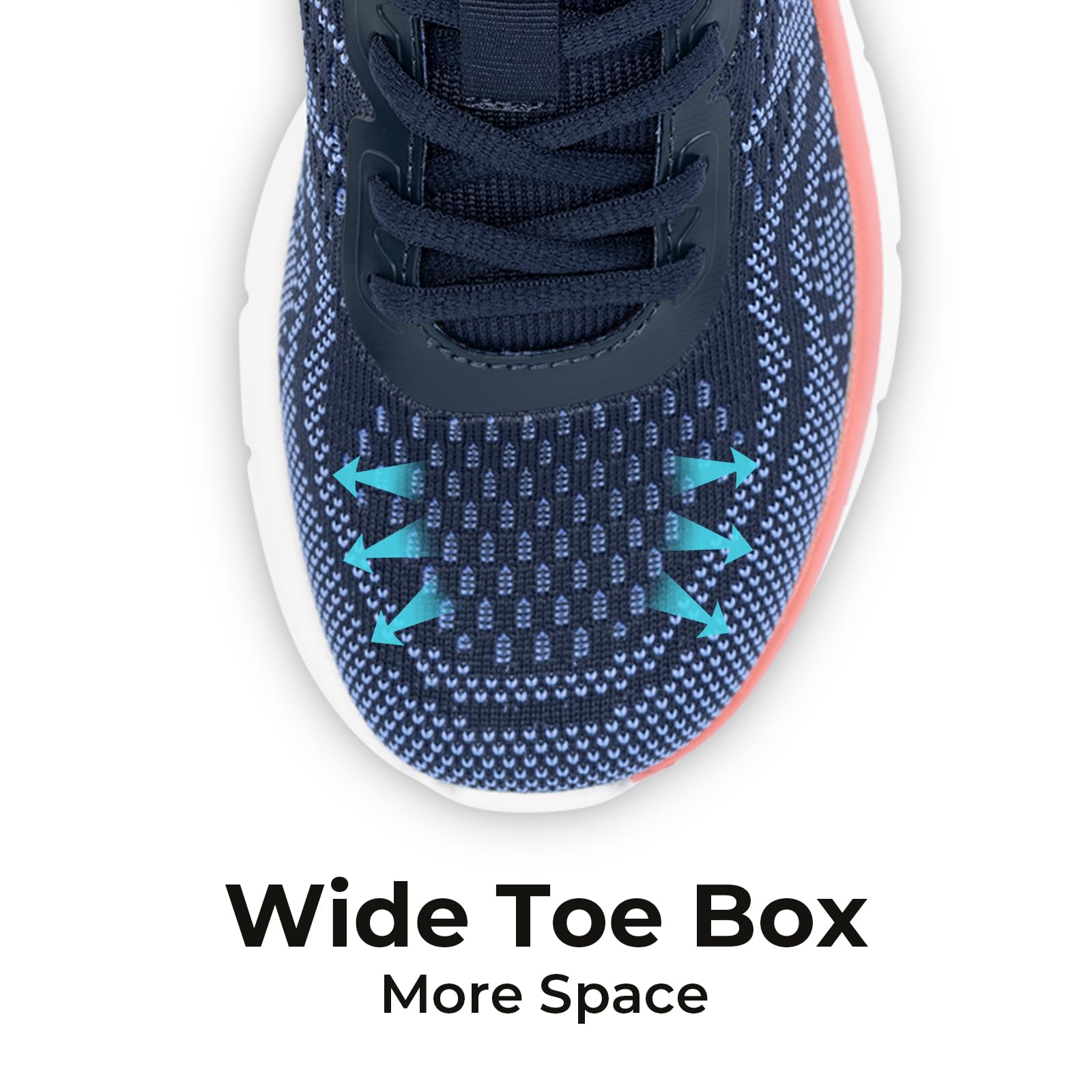 FitVille Women's Wide Width Running Shoes - Lightweight Breathable Sneakers for Walking, Jogging & Gym Workouts | Comfortable Athletic Shoes for Ladies with Fashionable Design | Perfect for Daily Exercise, Casual Wear & Fitness Activities