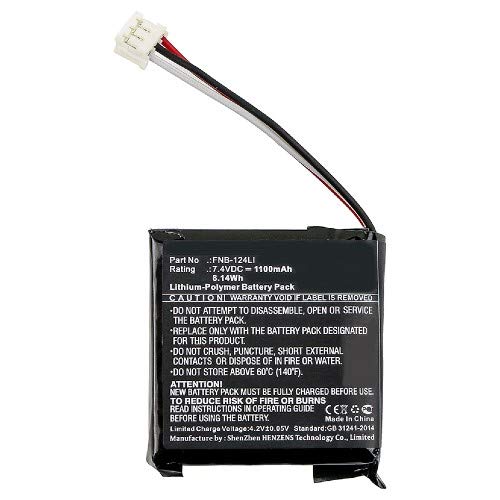 Synergy Digital 2-Way Radio Replacement Battery - 1100mAh Li-Polymer 7.4V High Capacity Battery Compatible with Horizon FNB-124LI - Perfect for Business, Construction, Security & Outdoor Communication Radios