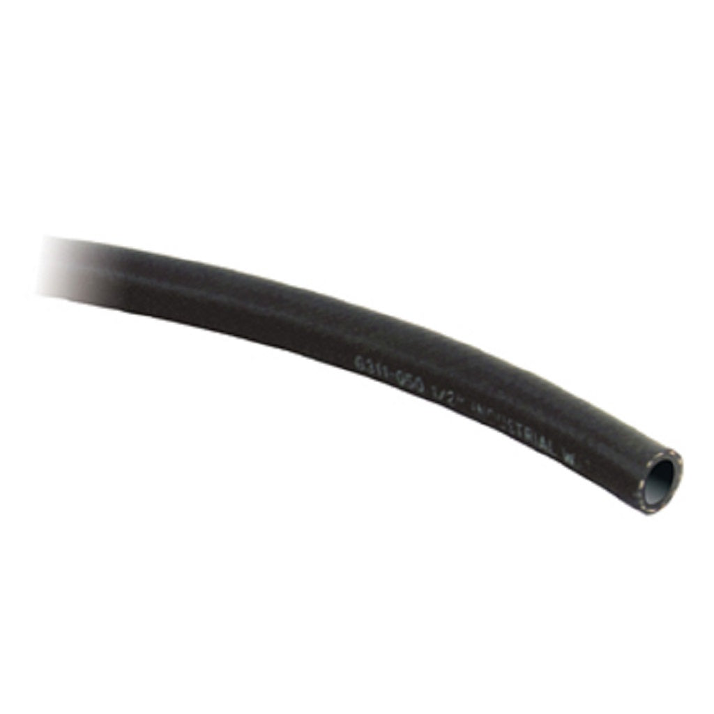 Greenline Industrial 1/2 Inch ID Bulk Black Rubber Garden Hose - Heavy Duty Water Hose for Lawn, Garden, and Outdoor Use