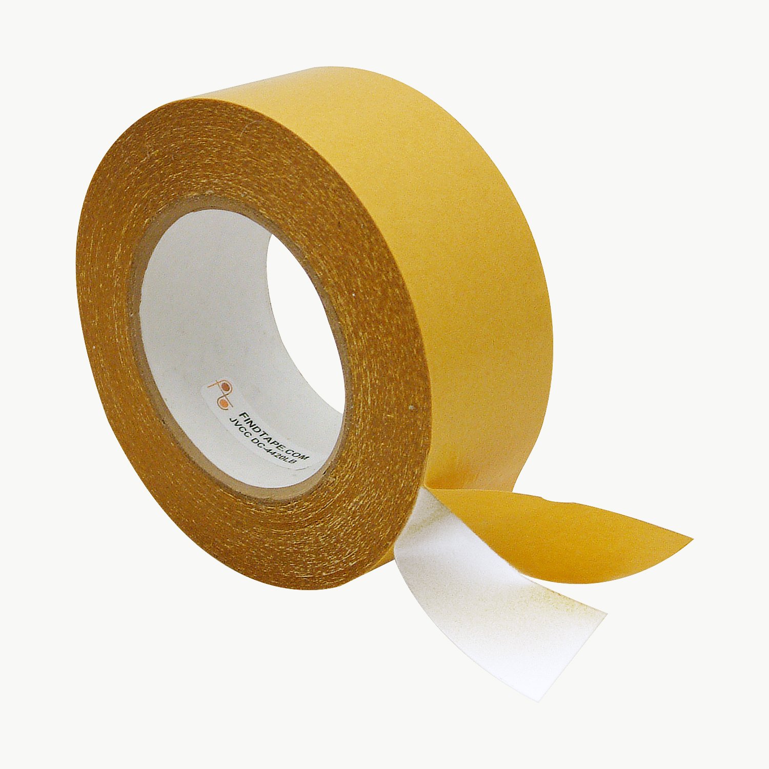 JVCC Double-Sided PVC Tape with Strong Adhesive - 2 Inch (48mm) x 36 Yards Clear Waterproof Tape for Crafts, DIY Projects, Home Repairs, and Automotive Applications
