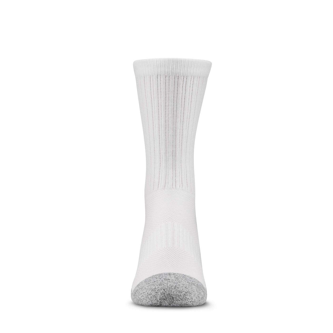 Dr. Comfort Crew Diabetic Socks for Men & Women - White Medium Size - Breathable Cotton Diabetic Socks for Circulation & Swelling Relief - Ideal for Daily Wear, Travel & Diabetic Foot Care