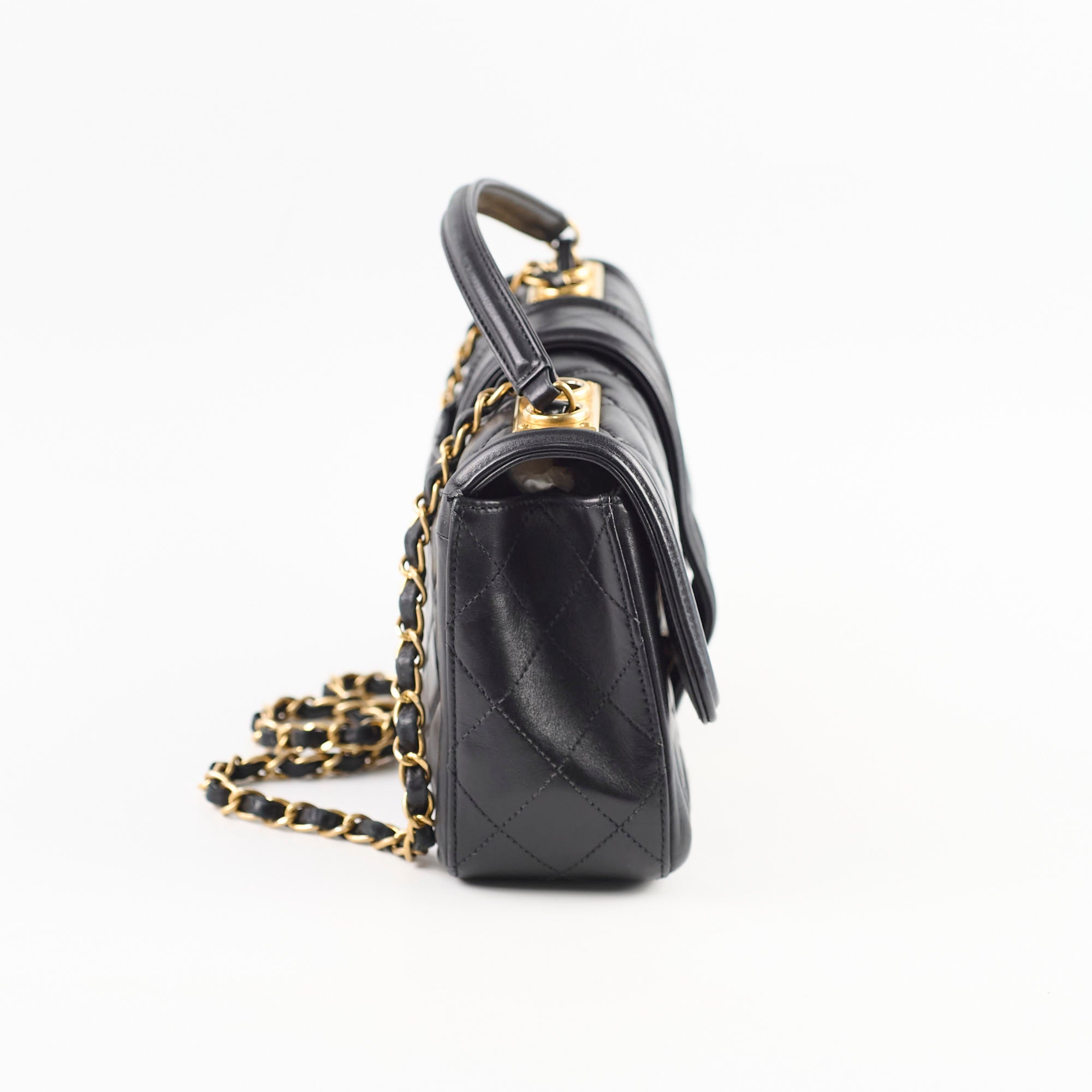 Chanel Medium Classic Flap Bag Black Leather - Elegant CC Logo Handbag for Women | Perfect for Work, Evening Events & Special Occasions
