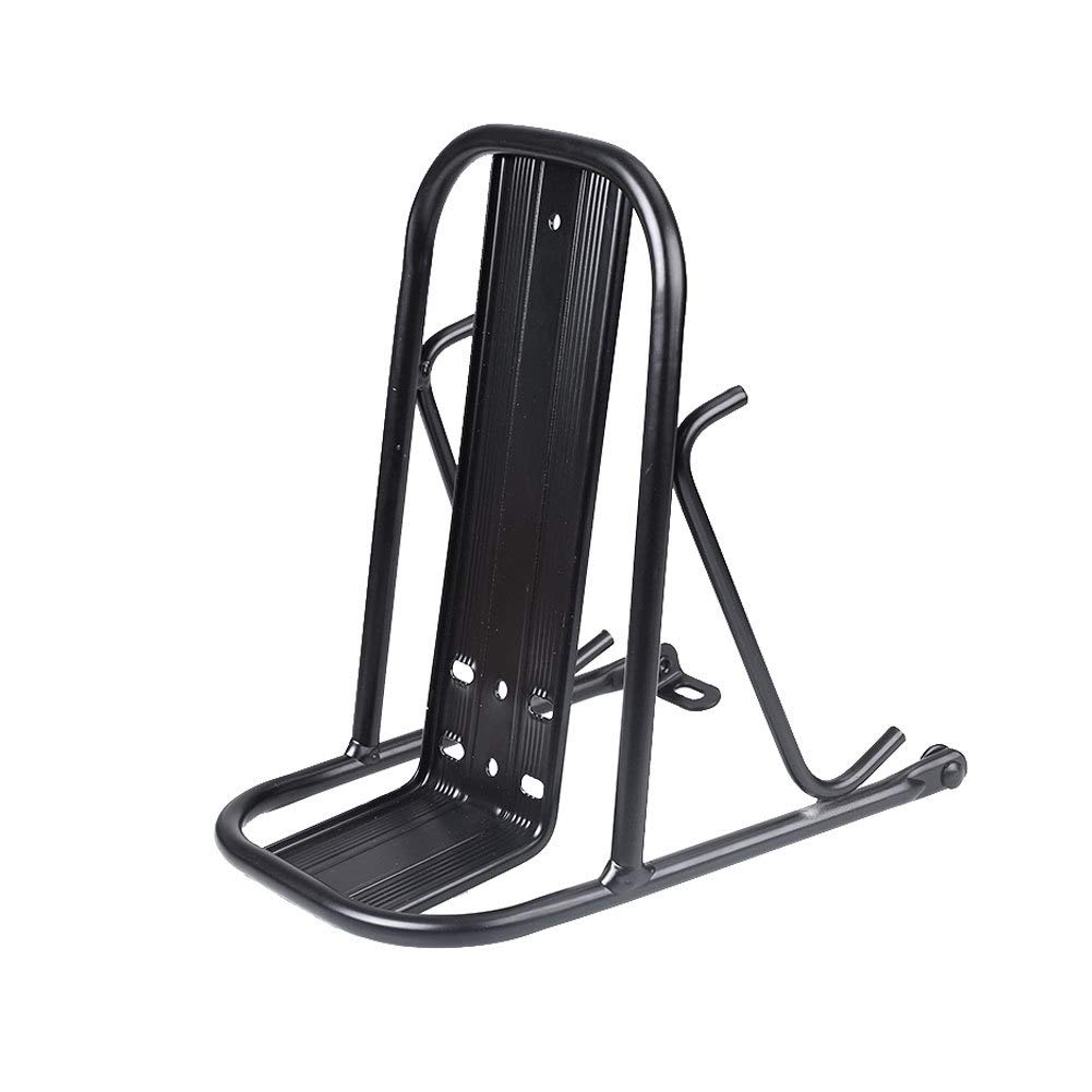 Lightweight Aluminum Alloy Front Bike Rack - Universal Mountain & Road Bicycle Luggage Carrier - Durable Black Cycling Accessory for Commuting, Touring & Outdoor Adventures