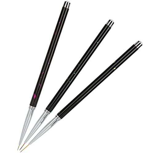 Professional Nail Art Liner Brush - Alloy + Nylon Hair for UV Gel, Nail Polish & Extensions - Perfect for Home Use & Salon Professionals | DIY Manicures, Nail Art Designs & Gel Polish Application