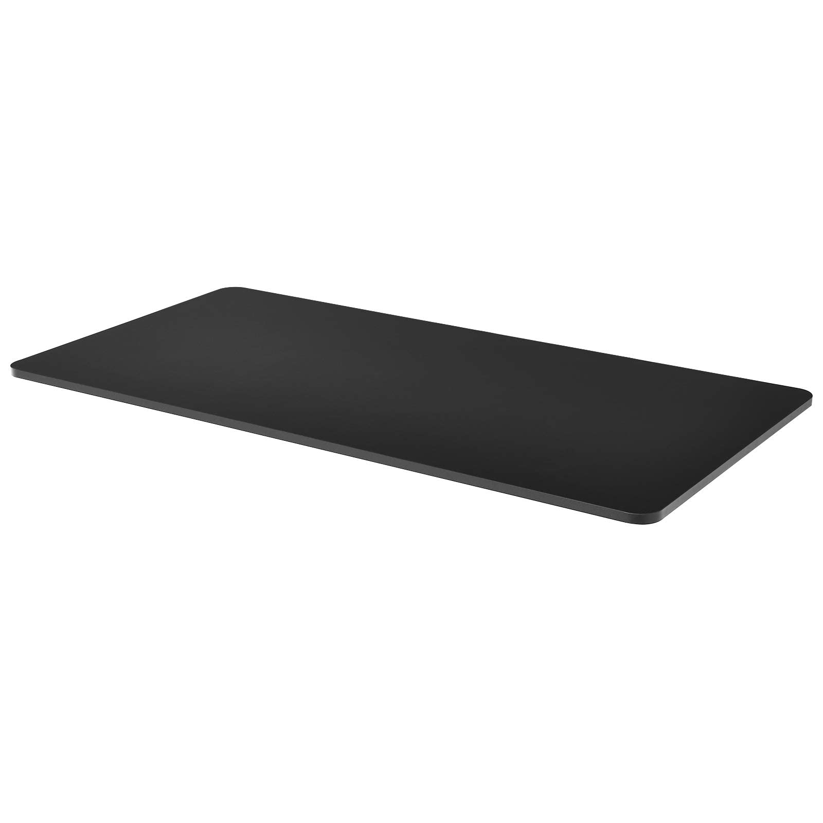 Tangkula 55 x 28 Inches Solid Wood Table Top - Universal Standing Desk Surface for Electric Height Adjustable Frames, Rectangular Office Desk Countertop (Black) - Perfect for Home Office, Gaming & Workspace Setup